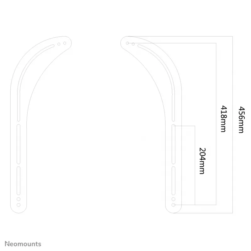 Neomounts NS-SB100 Soporte para barra de sonido Sonos – máx. 15 kg – montaje en pantalla