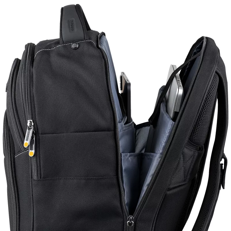 StarTech.com Mochila para portátil de 15,6 pulgadas con organizador de accesorios extraíble - Mochila profesional IT-Tech para trabajo/viaje/desplazamiento - Bolsa ergonómica para ordenador - Nylon balístico resistente - Compartimentos para portátil/tablet