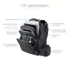 StarTech.com Mochila para portátil de 15,6 pulgadas con organizador de accesorios extraíble - Mochila profesional IT-Tech para trabajo/viaje/desplazamiento - Bolsa ergonómica para ordenador - Nylon balístico resistente - Compartimentos para portátil/tablet