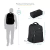 StarTech.com Mochila para portátil de 15,6 pulgadas con organizador de accesorios extraíble - Mochila profesional IT-Tech para trabajo/viaje/desplazamiento - Bolsa ergonómica para ordenador - Nylon balístico resistente - Compartimentos para portátil/tablet