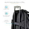 StarTech.com Mochila para portátil de 17,3 pulgadas con estuche organizador de accesorios extraíble – Mochila profesional IT-Tech para trabajo/viaje/desplazamiento – Bolsa ergonómica para ordenador – Nylon balístico resistente – Compartimentos para portátil/tablet