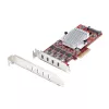 StarTech.com Tarjeta PCIe USB Type-C de 4 puertos, USB 3.2 10Gbps, tarjeta de expansión USB-C PCI Express, 4x controladores USB independientes, Windows/Linux/macOS, conforme TAA