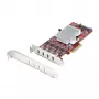 StarTech.com Tarjeta PCIe USB Type-C de 4 puertos, USB 3.2 10Gbps, tarjeta de expansión USB-C PCI Express, 4x controladores USB independientes, Windows/Linux/macOS, conforme TAA