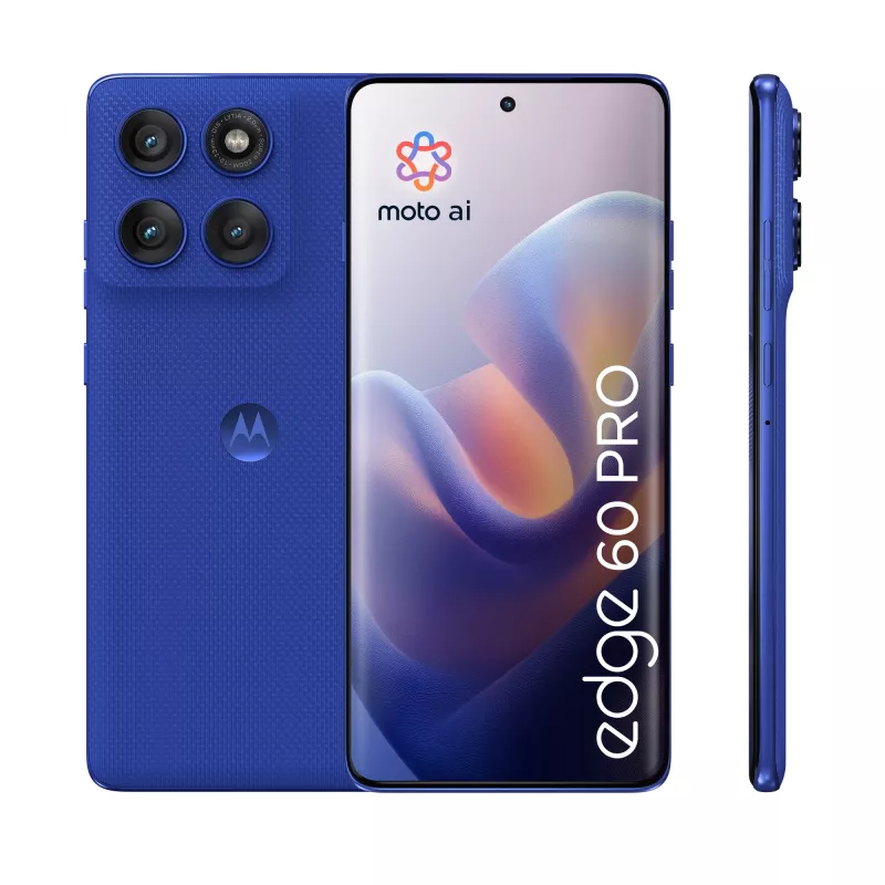 Motorola edge 60 pro 16,9 cm (6,67 pulgadas) Dual SIM Android 15 5G USB Type-C 12 GB 512 GB 6000 mAh Azul