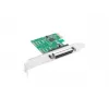 Lanberg PCE-LPT-001 tarjeta PCIe con puerto paralelo LPT (DB25), soporte de perfil bajo