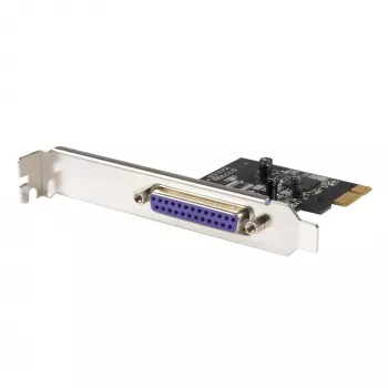 StarTech.com Tarjeta PCIe de 1 puerto paralelo - Tarjeta adaptadora PCI Express a paralelo DB25 - Ampliación de escritorio controlador LPT para impresora, escáner y plotter - SPP/ECP - Perfil estándar/bajo