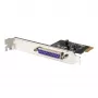 StarTech.com Tarjeta PCIe de 1 puerto paralelo - Tarjeta adaptadora PCI Express a paralelo DB25 - Ampliación de escritorio controlador LPT para impresora, escáner y plotter - SPP/ECP - Perfil estándar/bajo