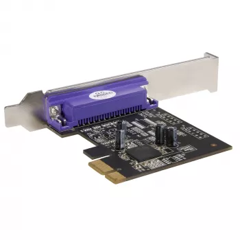 StarTech.com Tarjeta PCIe de 1 puerto paralelo - Tarjeta adaptadora PCI Express a paralelo DB25 - Ampliación de escritorio controlador LPT para impresora, escáner y plotter - SPP/ECP - Perfil estándar/bajo