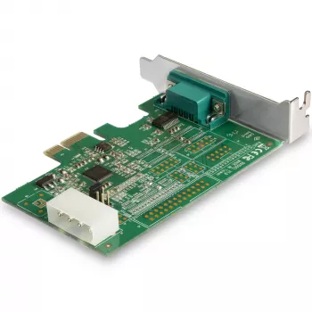 StarTech.com Adaptador serie RS232 PCI Express de 1 puerto - Controlador host serie RS232 PCIe - PCIe a serie DB9 - UART 16950 - Tarjeta de ampliación de perfil bajo - Windows y Linux