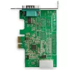 StarTech.com Adaptador serie RS232 PCI Express de 1 puerto - Controlador host serie RS232 PCIe - PCIe a serie DB9 - UART 16950 - Tarjeta de ampliación de perfil bajo - Windows y Linux