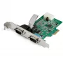 StarTech.com Adaptador serie RS232 PCI Express de 2 puertos - Controlador host serie RS232 PCIe - Tarjeta PCIe a doble serie DB9 - UART 16950 - Tarjeta de ampliación - Windows y Linux