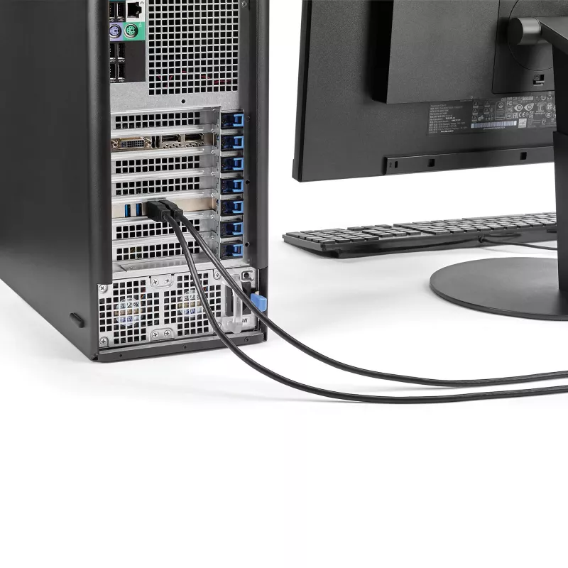 Tarjeta PCIe StarTech.com de 4 puertos USB 3.0 con 4 canales dedicados de 5 Gbps (USB 3.1 Gen 1) – UASP – alimentación SATA / LP4 – tarjeta adaptadora PCI Express