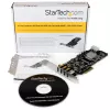 Tarjeta PCIe StarTech.com de 4 puertos USB 3.0 con 4 canales dedicados de 5 Gbps (USB 3.1 Gen 1) – UASP – alimentación SATA / LP4 – tarjeta adaptadora PCI Express
