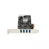 Tarjeta PCIe StarTech.com de 4 puertos USB 3.0 con 4 canales dedicados de 5 Gbps (USB 3.1 Gen 1) – UASP – alimentación SATA / LP4 – tarjeta adaptadora PCI Express