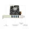 Tarjeta PCIe StarTech.com de 4 puertos USB 3.0 con 4 canales dedicados de 5 Gbps (USB 3.1 Gen 1) – UASP – alimentación SATA / LP4 – tarjeta adaptadora PCI Express
