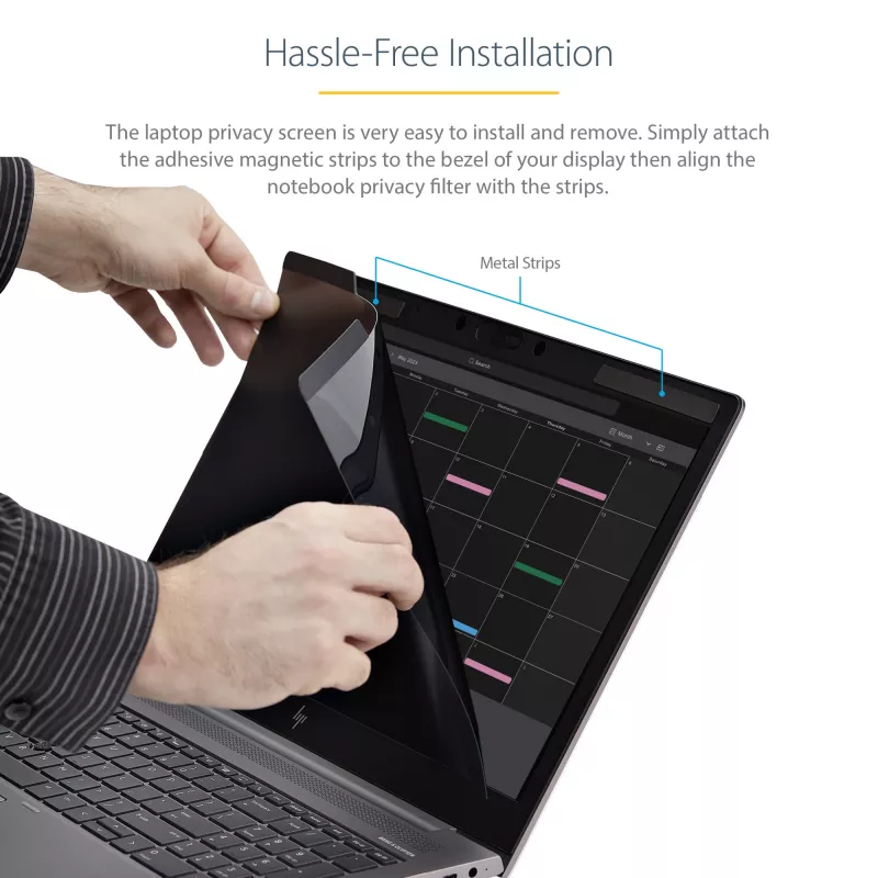 StarTech.com Filtro de privacidad para portátil de 15.6 pulgadas – Filtro de seguridad magnético y extraíble para pantalla de portátil – Protección de pantalla con reducción de luz azul – 16:9 – Mate/Brillante – +/-30 grados
