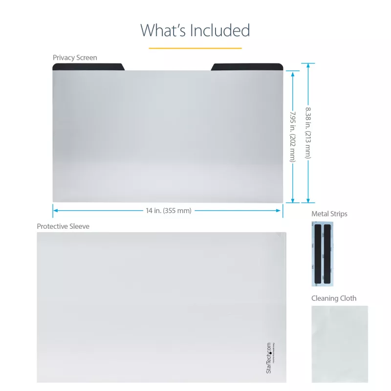 StarTech.com Filtro de privacidad para portátil de 15.6 pulgadas – Filtro de seguridad magnético y extraíble para pantalla de portátil – Protección de pantalla con reducción de luz azul – 16:9 – Mate/Brillante – +/-30 grados