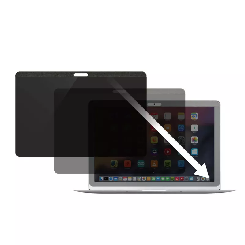 StarTech.com Filtro de privacidad para portátil de 13 pulgadas MacBook Pro y MacBook Air – Filtro de seguridad magnético y extraíble – Protección de pantalla con reducción de luz azul 16:10 – Mate/Brillante – +/-30 grados