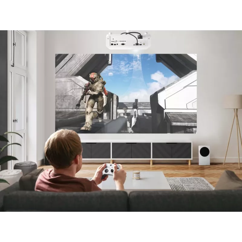 Viewsonic PX749-4K Proyector de datos Proyector de objetivo estándar 4000 lúmenes ANSI UHD 4K (3840x2160) 3D Blanco