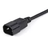 StarTech.com Cable alargador de corriente de 1m, C14 a C13, 10A 125V, 18AWG, cable alargador de corriente para ordenador, cable de alimentación de CA IEC-320-C14 a IEC-320-C13 para fuentes de alimentación, certificado UL
