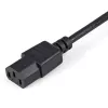 StarTech.com Cable alargador de corriente de 1m, C14 a C13, 10A 125V, 18AWG, cable alargador de corriente para ordenador, cable de alimentación de CA IEC-320-C14 a IEC-320-C13 para fuentes de alimentación, certificado UL