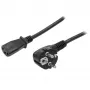 StarTech.com Cable de alimentación de ordenador de 2m, 18AWG, cable de alimentación EU Schuko a C13, 250V 10A, cable de CA de repuesto negro, cable de alimentación de TV/monitor, cable de alimentación Schuko CEE 7/7 a IEC 60320 C13 - Cable de fuente de alimentación de PC