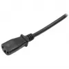 StarTech.com Cable de alimentación de ordenador de 2m, 18AWG, cable de alimentación EU Schuko a C13, 250V 10A, cable de CA de repuesto negro, cable de alimentación de TV/monitor, cable de alimentación Schuko CEE 7/7 a IEC 60320 C13 - Cable de fuente de alimentación de PC
