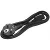StarTech.com Cable de alimentación de ordenador de 2m, 18AWG, cable de alimentación EU Schuko a C13, 250V 10A, cable de CA de repuesto negro, cable de alimentación de TV/monitor, cable de alimentación Schuko CEE 7/7 a IEC 60320 C13 - Cable de fuente de alimentación de PC