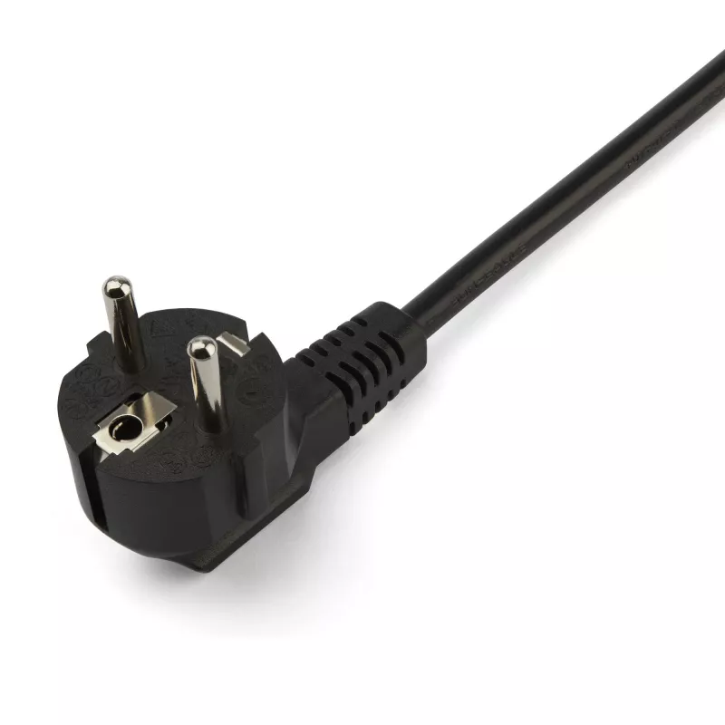 StarTech.com Cable de alimentación de ordenador en Y de 2m (6ft), 18AWG, EU Schuko a 2x C13, 10A 250V, cable de CA de repuesto negro, cable de alimentación de impresora, cable de fuente de alimentación de PC, cable de alimentación de monitor – certificado UL