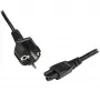 StarTech.com Cable de alimentación para portátil de 1m, EU-Schuko a C5, 2,5 A, 250 V, 18AWG, cable de CA de repuesto para portátil, cable de fuente de alimentación, cable de carga de portátil, cable de alimentación clover/mickey mouse
