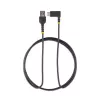 StarTech.com Cable de carga USB-A a USB-C de 1,8 m en ángulo recto – cable USB-C de carga rápida resistente – Negro, USB 2.0 A a Type-C – fibra de aramida resistente – 3A – cable de carga USB