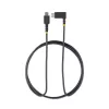 StarTech.com Cable de carga USB-C de 1,8 m (6 ft), en ángulo recto – 60 W PD 3 A – cable USB-C de carga rápida resistente – Negro, USB 2.0 Type-C – fibra de aramida duradera – cable de carga USB
