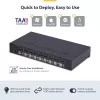 StarTech.com Conmutador KVM DisplayPort de 8 puertos con kit de montaje en rack 1U, 4K 60 Hz DP 1.2, conmutación por botón y tecla de acceso rápido, hub USB de 4 puertos, independiente del sistema operativo, conforme a TAA