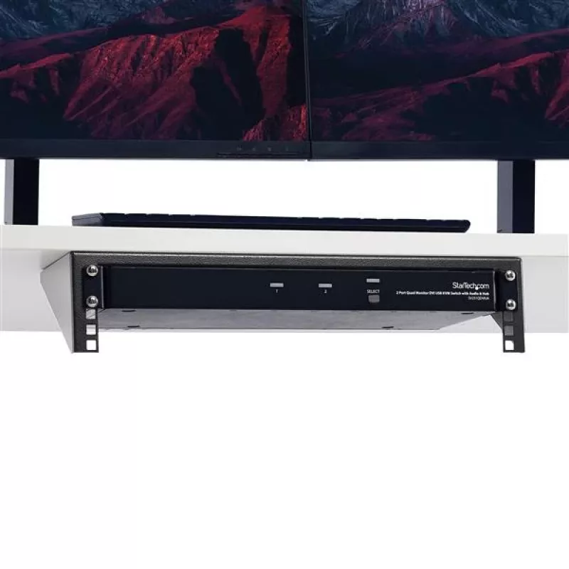 StarTech.com Soporte de pared vertical de 2U y 19 pulgadas para dispositivos de acero