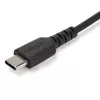 StarTech.com Cable de carga USB A a USB C de 2m – Cable de carga rápida y sincronización resistente USB 2.0 a USB Type-C cable de datos – Funda TPE resistente fibra de aramida M/M 3A negro – Samsung S10, iPad Pro, Pixel