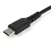 StarTech.com Cable de carga USB-C de 1 m – Cable de carga y sincronización rápido resistente USB 2.0 Type-C a USB-C para portátil – Funda de TPE fibra de aramida M/M 60 W Negro – Samsung S10 S20 iPad Pro MS Surface