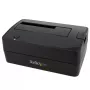 StarTech.com Base de acoplamiento para disco duro USB 3.0 a SATA de una bahía, base para disco duro USB 3.0 (5 Gbit/s), base de acoplamiento externa para HDD/SSD SATA I/II/III de 2,5/3,5 pulgadas, inserción de disco duro de carga superior