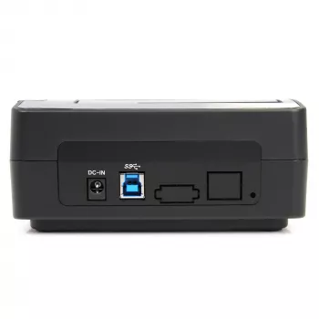 StarTech.com Base de acoplamiento para disco duro USB 3.0 a SATA de una bahía, base para disco duro USB 3.0 (5 Gbit/s), base de acoplamiento externa para HDD/SSD SATA I/II/III de 2,5/3,5 pulgadas, inserción de disco duro de carga superior
