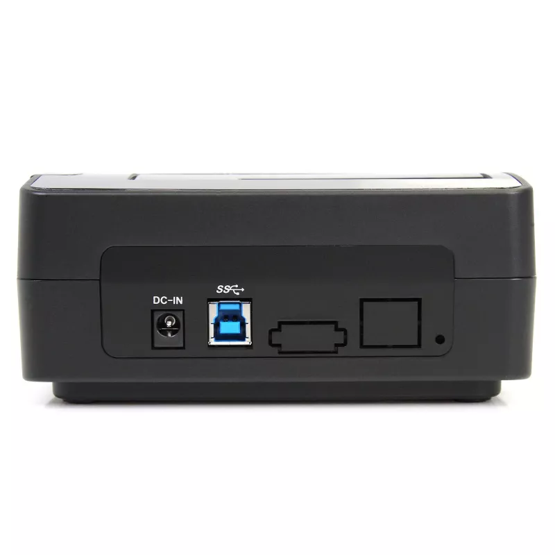 StarTech.com Base de acoplamiento para disco duro USB 3.0 a SATA de una bahía, base para disco duro USB 3.0 (5 Gbit/s), base de acoplamiento externa para HDD/SSD SATA I/II/III de 2,5/3,5 pulgadas, inserción de disco duro de carga superior