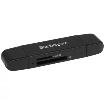 StarTech.com Lector/grabador de tarjetas de memoria USB 3.0 para tarjetas SD y microSD – USB-C y USB-A