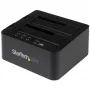 StarTech.com Duplicador de discos duros autónomo, clonador/copiador de HDD/SSD de doble bahía, base de acoplamiento USB 3.1 (10 Gbit/s) a SATA III HDD/SSD, base duplicadora de discos duros, clonador de discos duros