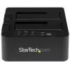StarTech.com Duplicador de discos duros autónomo, clonador/copiador de HDD/SSD de doble bahía, base de acoplamiento USB 3.1 (10 Gbit/s) a SATA III HDD/SSD, base duplicadora de discos duros, clonador de discos duros