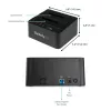 StarTech.com Duplicador de discos duros autónomo, clonador/copiador de HDD/SSD de doble bahía, base de acoplamiento USB 3.1 (10 Gbit/s) a SATA III HDD/SSD, base duplicadora de discos duros, clonador de discos duros