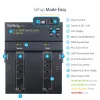 StarTech.com Duplicador y borrador autónomo de M.2 SATA y M.2 NVMe - Clonador/borrador de HDD/SSD para M.2 PCIe AHCI/NVMe, M.2 SATA, unidades SATA de 2,5/3,5 pulgadas - Borrador/duplicador de discos duros externo, TAA