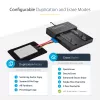 StarTech.com Duplicador y borrador autónomo de M.2 SATA y M.2 NVMe - Clonador/borrador de HDD/SSD para M.2 PCIe AHCI/NVMe, M.2 SATA, unidades SATA de 2,5/3,5 pulgadas - Borrador/duplicador de discos duros externo, TAA