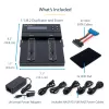StarTech.com Duplicador y borrador autónomo de M.2 SATA y M.2 NVMe - Clonador/borrador de HDD/SSD para M.2 PCIe AHCI/NVMe, M.2 SATA, unidades SATA de 2,5/3,5 pulgadas - Borrador/duplicador de discos duros externo, TAA