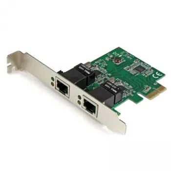 Tarjeta de red para servidor StarTech.com adaptador de red Gigabit PCI Express de doble puerto – PCIe-NIC