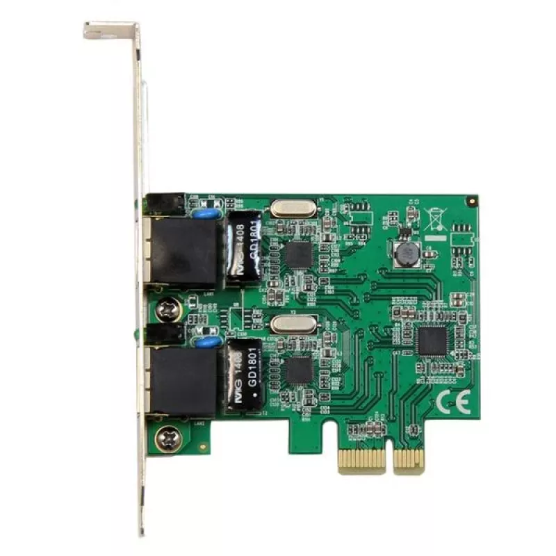 Tarjeta de red para servidor StarTech.com adaptador de red Gigabit PCI Express de doble puerto – PCIe-NIC