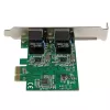 Tarjeta de red para servidor StarTech.com adaptador de red Gigabit PCI Express de doble puerto – PCIe-NIC