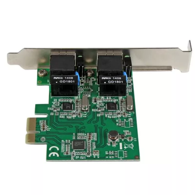 Tarjeta de red para servidor StarTech.com adaptador de red Gigabit PCI Express de doble puerto – PCIe-NIC
